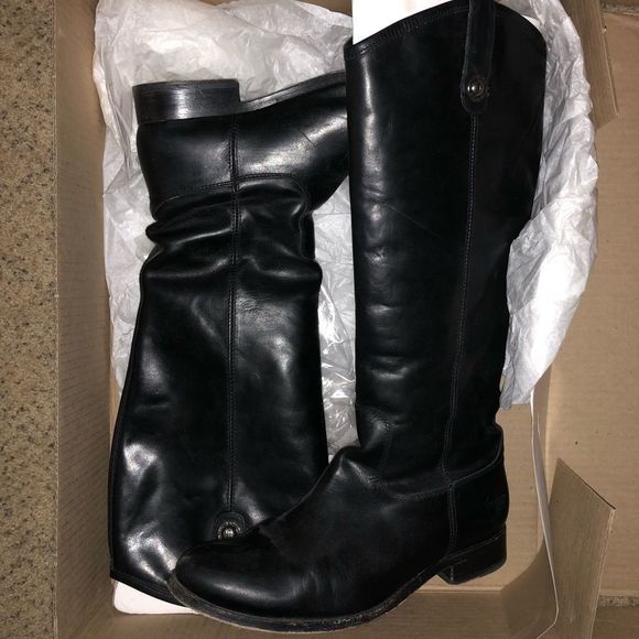 FRYE ‘Melissa Button' Leather Riding Boot - Picture 2 of 5